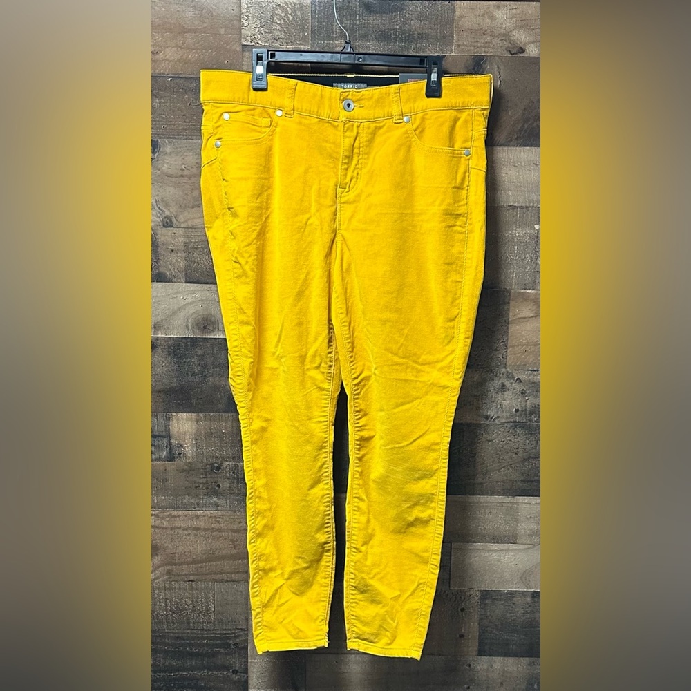 torrid Yellow Skinny Pants